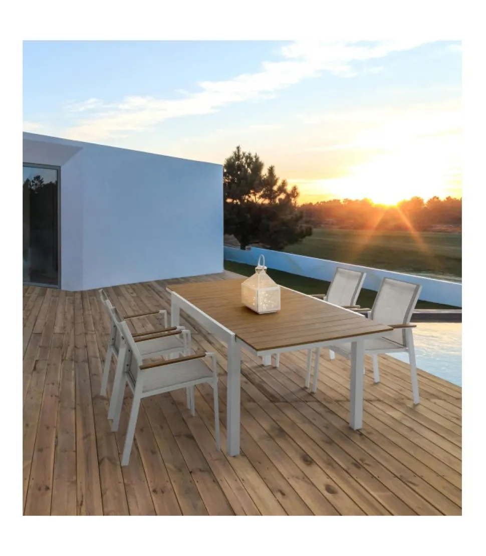 Tavolo All.Elias 140-200X90 Bianco Sj60