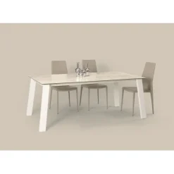 Tavolo Allungabile Kalua, Con Ampia Allunga Laterale