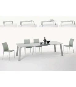 Tavolo Allungabile Kalua, Con Ampia Allunga Laterale