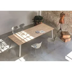 Tavolo Allungabile Kalua, Con Ampia Allunga Laterale