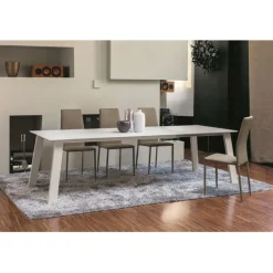 Tavolo Allungabile Kalua, Con Ampia Allunga Laterale