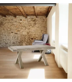 Tavolo Allungabile Tokio 160 Rovere Grigio Gessato - Eleganza E Funzionalita A Tavola
