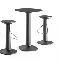 Tavolo Alto Tool Di Plust In Polietilene, Pensato E Progettato Per L'Outdoor. Certificato Catas.