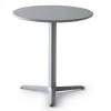 Tavolo Arket R Con Piano Rotondo In Acciaio.