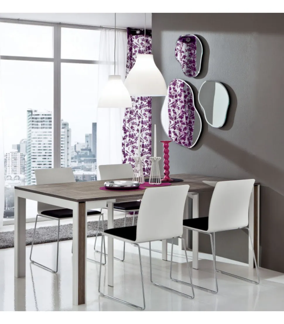 Tavolo Consolle Allungabile M311, Si Estende Fino A 311 Cm - Made In Iitaly