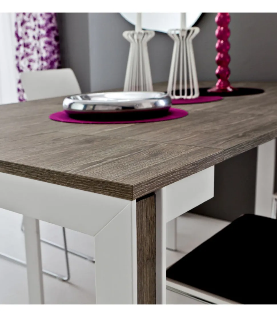 Tavolo Consolle Allungabile M311, Si Estende Fino A 311 Cm - Made In Iitaly