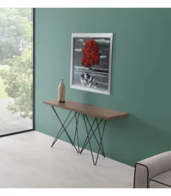 Tavolo Consolle Trasformabile Con Apertura A Libro