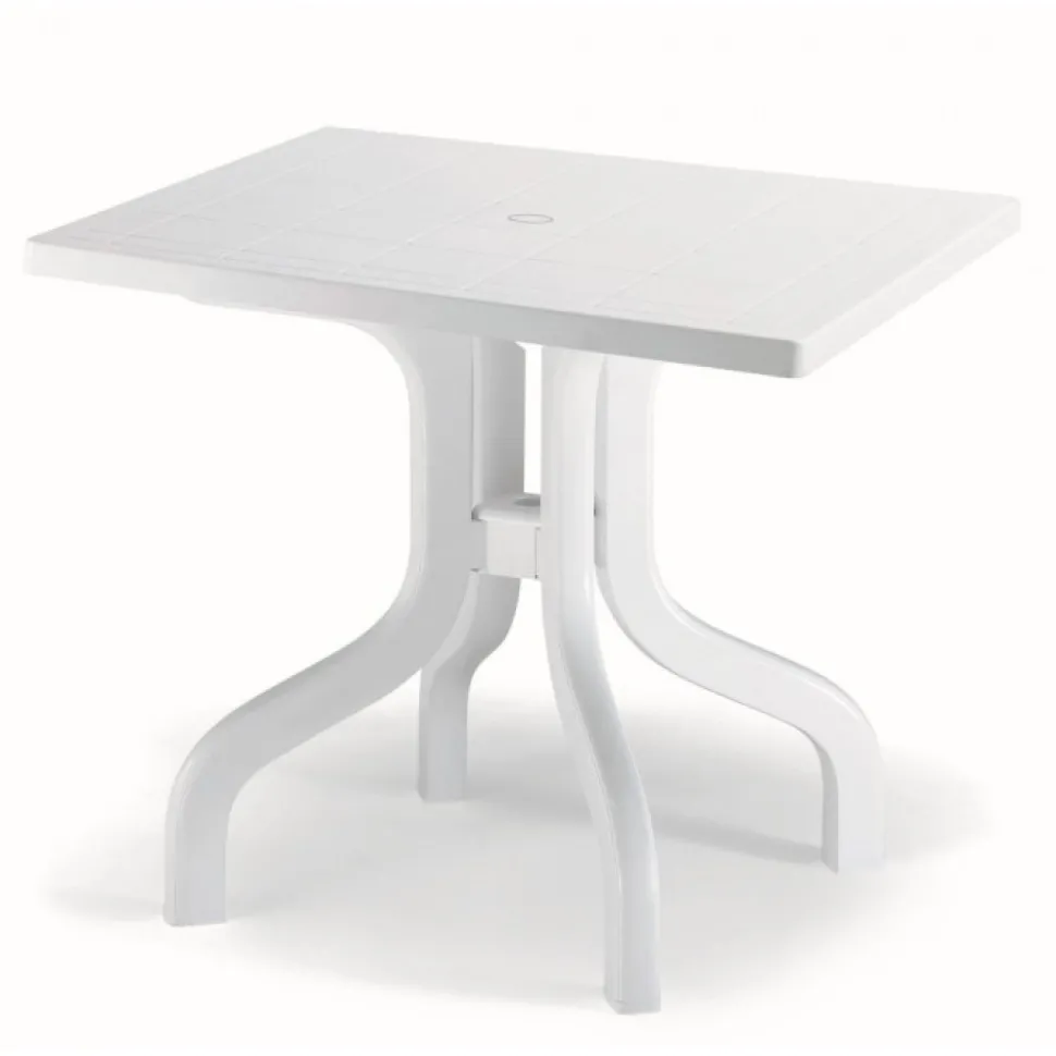 Tavolo Da Giardino Ribalto 80, Prodotto Interamente In Italia Da Scab.