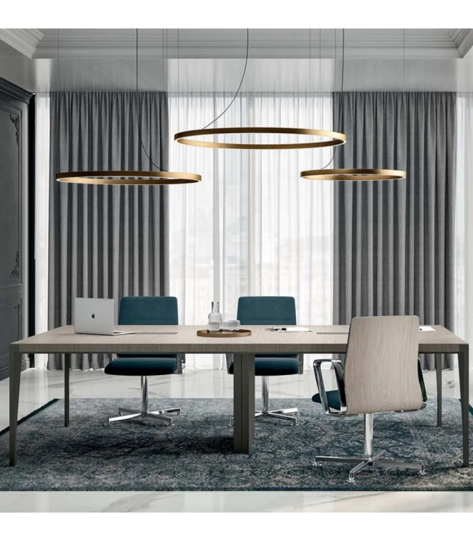 Tavolo Da Riunione X9, 100% Made In Italy.