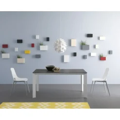 Tavolo Diamante Allungabile Con Basamento In Metallo