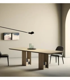 Tavolo Fill: Stile E Funzionalita Per Il Tuo Ambiente. Lavorazione Di Alta Ebanisteria. Made In Italy.