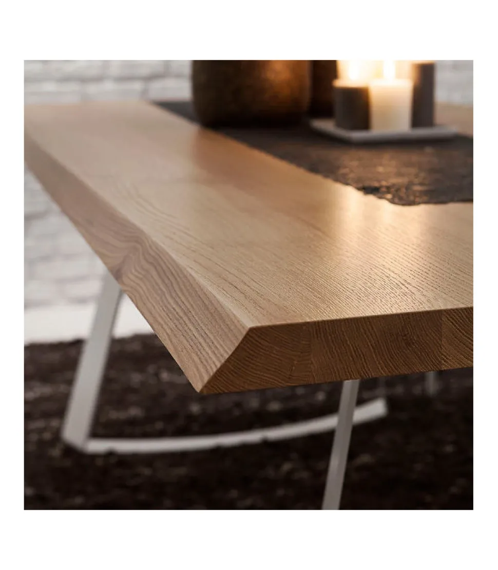 Tavolo Fisso Con Piano In Vari Materiali E Finiture E Base In Metallo. Nelle Misure 170X100 E 200 X 100 Cm