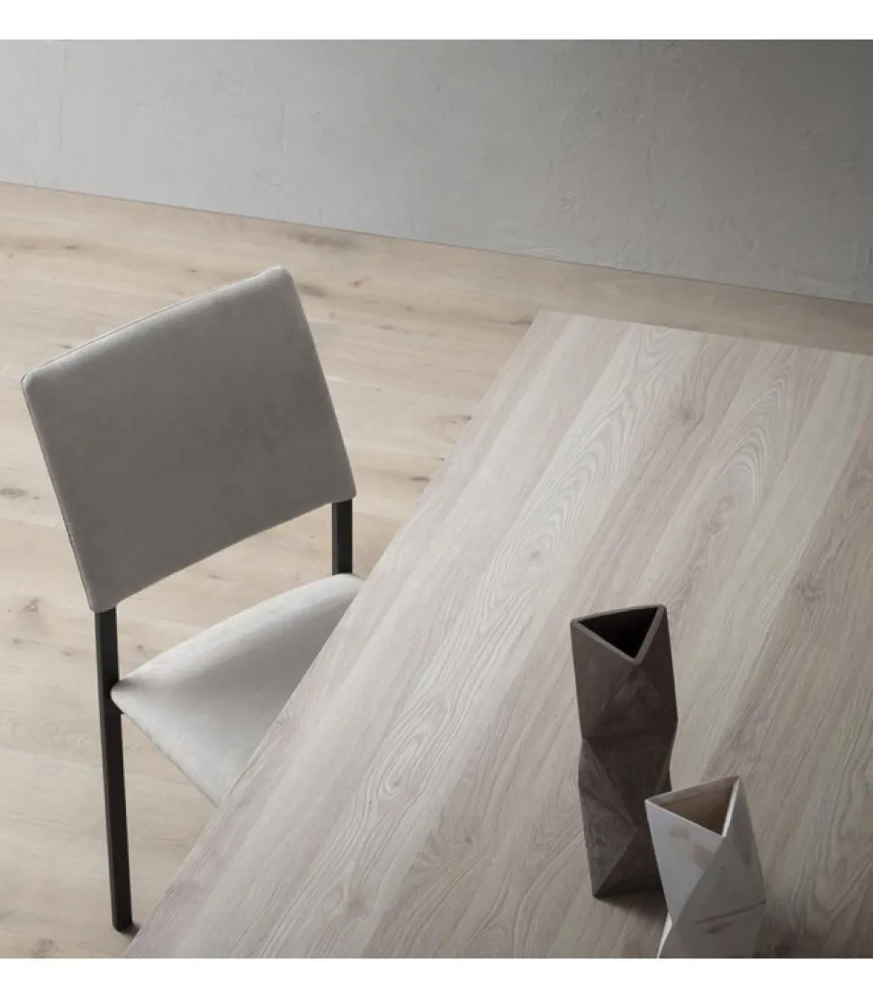 Tavolo Fisso Con Piano Laminato E Vetro E Gambe Alluiminio Anodizzato O Verniciato. L. 138 E 160 X90 Cm. - Art.Tv146