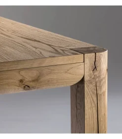 Tavolo Fisso O Allungabile, Con Piano In Listellare Impiallacciato, Disponibile In , E .