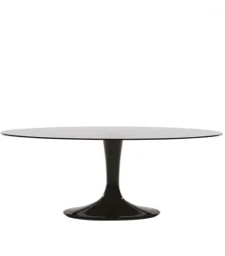 Tavolo Imperial Con Piano Ellittico.