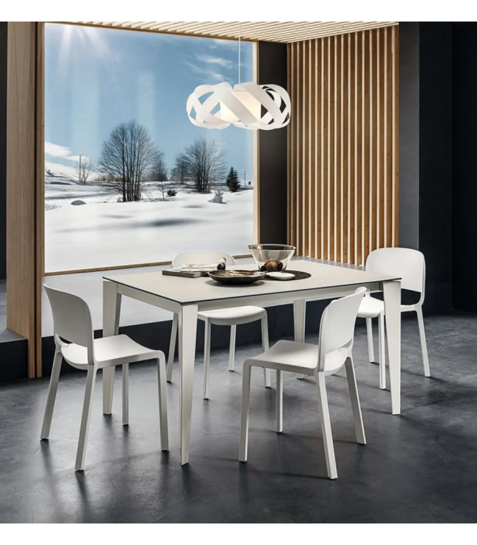 Tavolo Moderno Allungabile E Fisso Con Misure Da 120 Fino A 160 Cm. Art Tv132