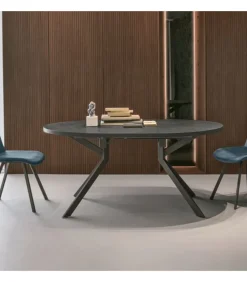 Tavolo Olimpo Rotondo E Allungabile.