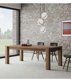 Tavolo Solid: Eleganza E Versatilita Con Piano In Listellare Impiallacciato Disponibile In Varie Finiture.