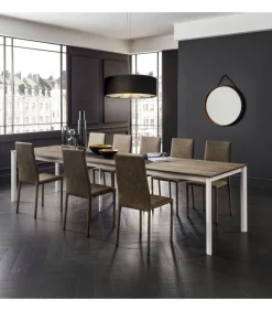 Tavolo Super Allungabile Con 3 Allunghe E Piano Laminato Da 90Fino A 160 Cm. - Art.136S