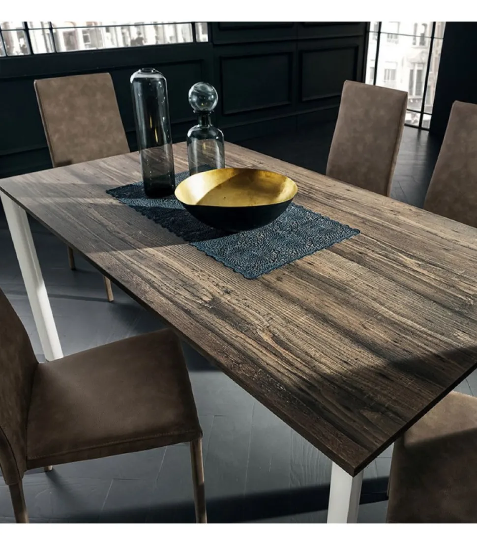 Tavolo Super Allungabile Con 3 Allunghe E Piano Laminato Da 90Fino A 160 Cm. - Art.136S