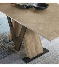 Tavolo Tritone 160 Allungabile Con Struttura In Laminato.