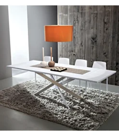 Tavolo Tv126 Con Piano Da 30Mmin Hpl, Fenix Oimpiallacciato Rovere Naturale