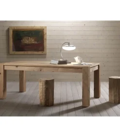 Tavolo Venezia Di Pizzolato, Fisso O Allungabile Con Guida Telescopica. Piano E Gambe In Briccola.