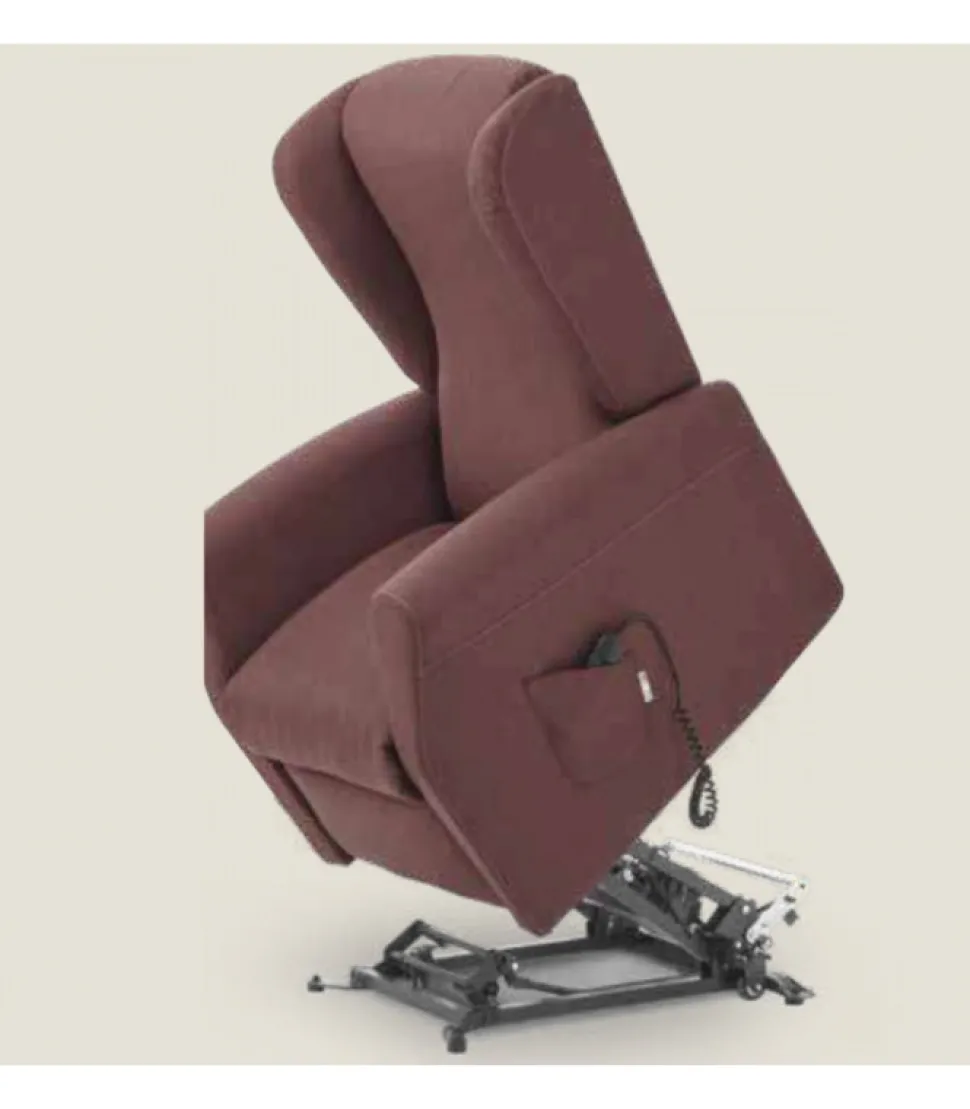 Trilly, La Poltrona Relax Con Meccanismo Alzapersona E Kit Vibro, Disponibile In Tessuto E Pelle.