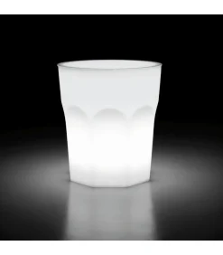 Vaso Arredo In Polietilene Per Outdoor, Accessoriabile Di Luce A Led E Fissaggio A Terra.