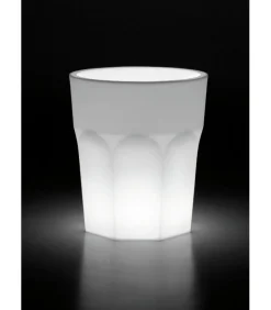 Vaso Arredo In Polietilene Per Outdoor, Accessoriabile Di Luce A Led E Fissaggio A Terra.