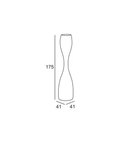 Vaso D'Arredo In Polietilene, Per Indoor E Outdoor. Disponibile Nelle Finiture Bianca E Nera.