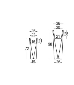 Vaso D'Arredo Realizzato Interamente In Italia In Polietilene, Accessoriabile Di Kit Di Fissaggio.
