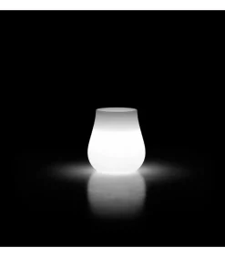 Vaso Drop Di Plust, Accessoriabile Di Luce A Led E Kit Di Fissaggio A Terra.
