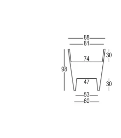Vaso Reverse Di Plust, Realizzato Interamente In Italia In Polietilene Resistente.