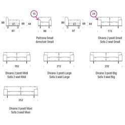 Young, Divano Moderno Versatile Dallo Spirito Green